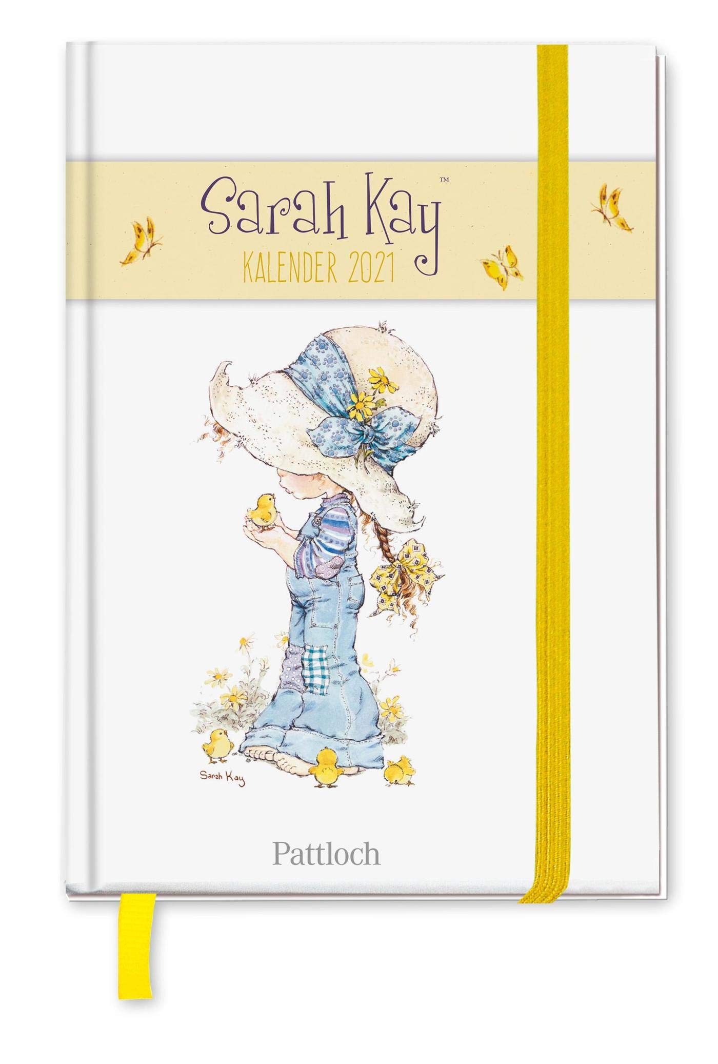 Sarah Kay Taschenkalender 2021: Terminkalender m. Wochenkalendarium, Ferientermine & Jahresübersichten 2021/2022, illustrierte Aufmacherseiten m. ... Gummi- u. Leseband, 10,0 x 14,5 cm