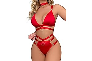 Sexy Ring Linked Harness Strappy Lingerie Set: Unleash Your Confidence and Seduce with Every Step