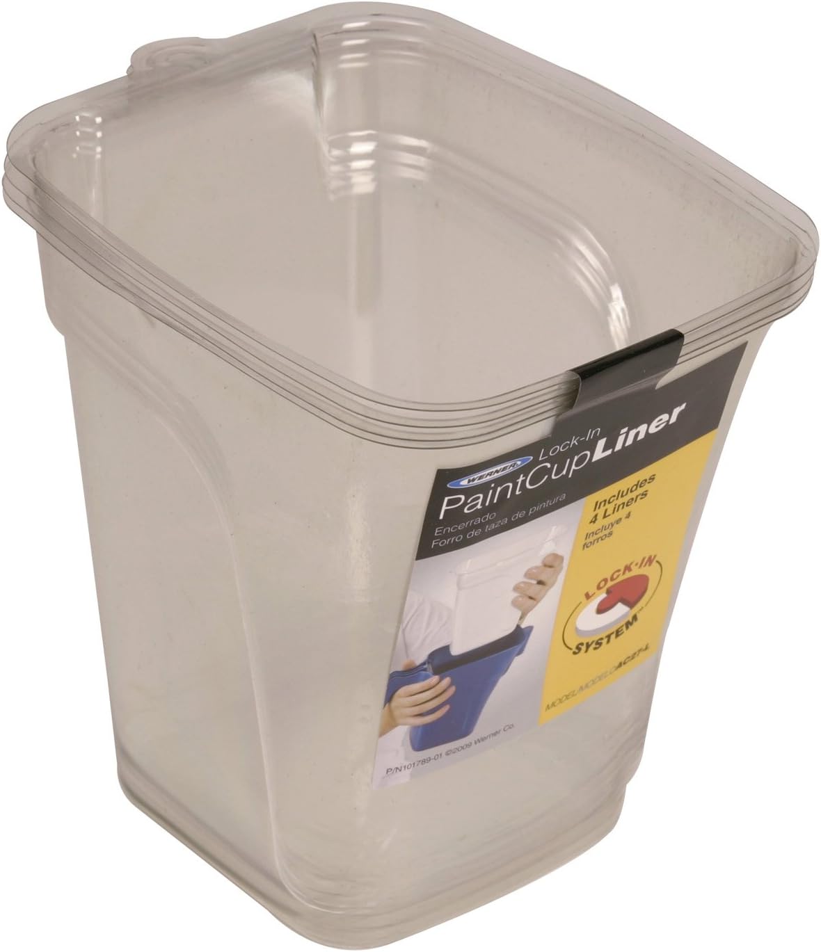 Werner AC27-L Lock-in Paint Cup Liner, Clear