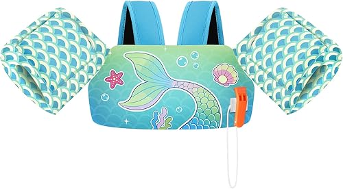 Miniatura 10 de HeySplash Chaleco de natación para niños pequeños, flotadores para niños de 22 a 44 libras/22 a 55 libras, chaqueta de natación para niños con