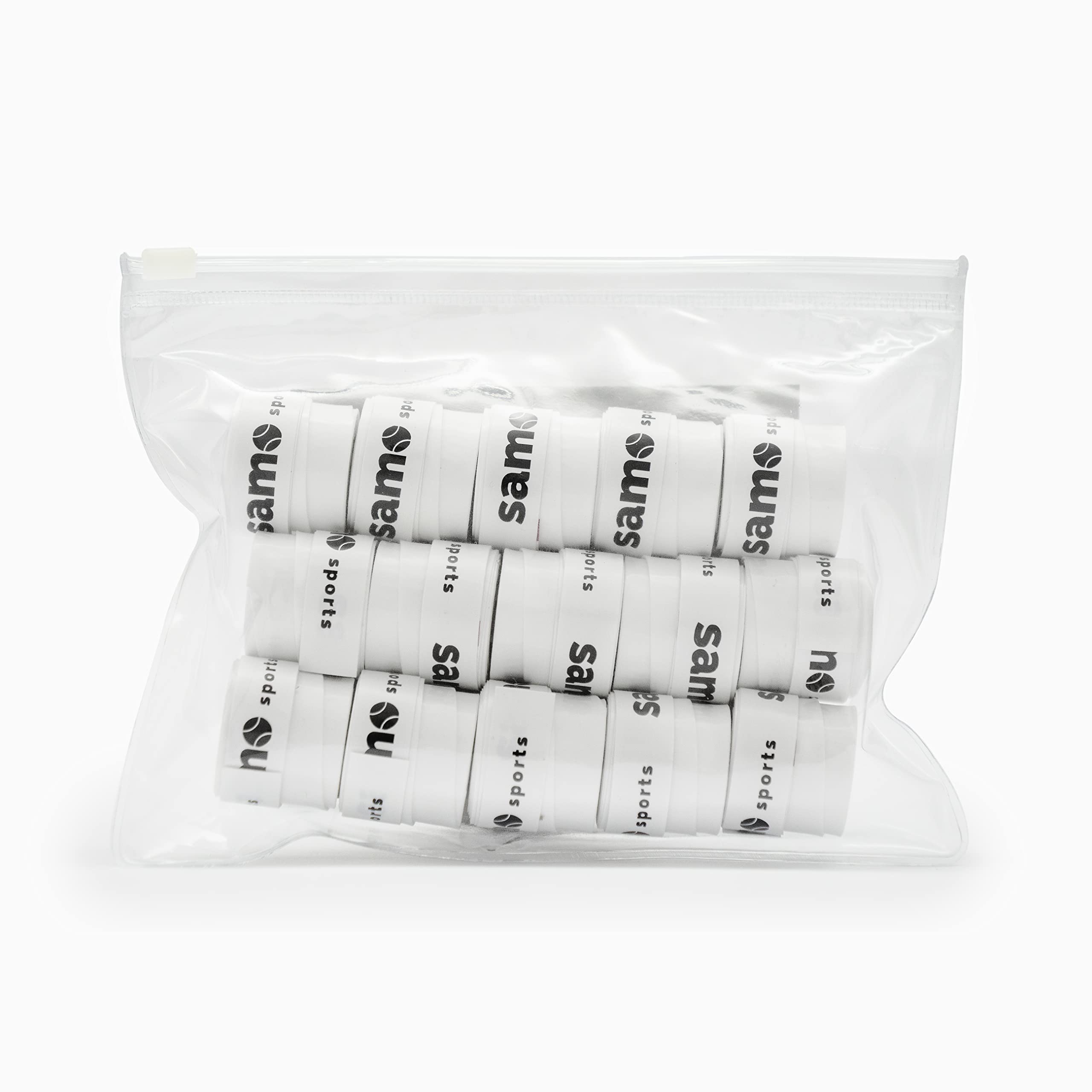 SAMO Sports| Pack 15 Overgrips para Pala de Padel o Raqueta de Tenis| Grips Lisos de máximo Agarre