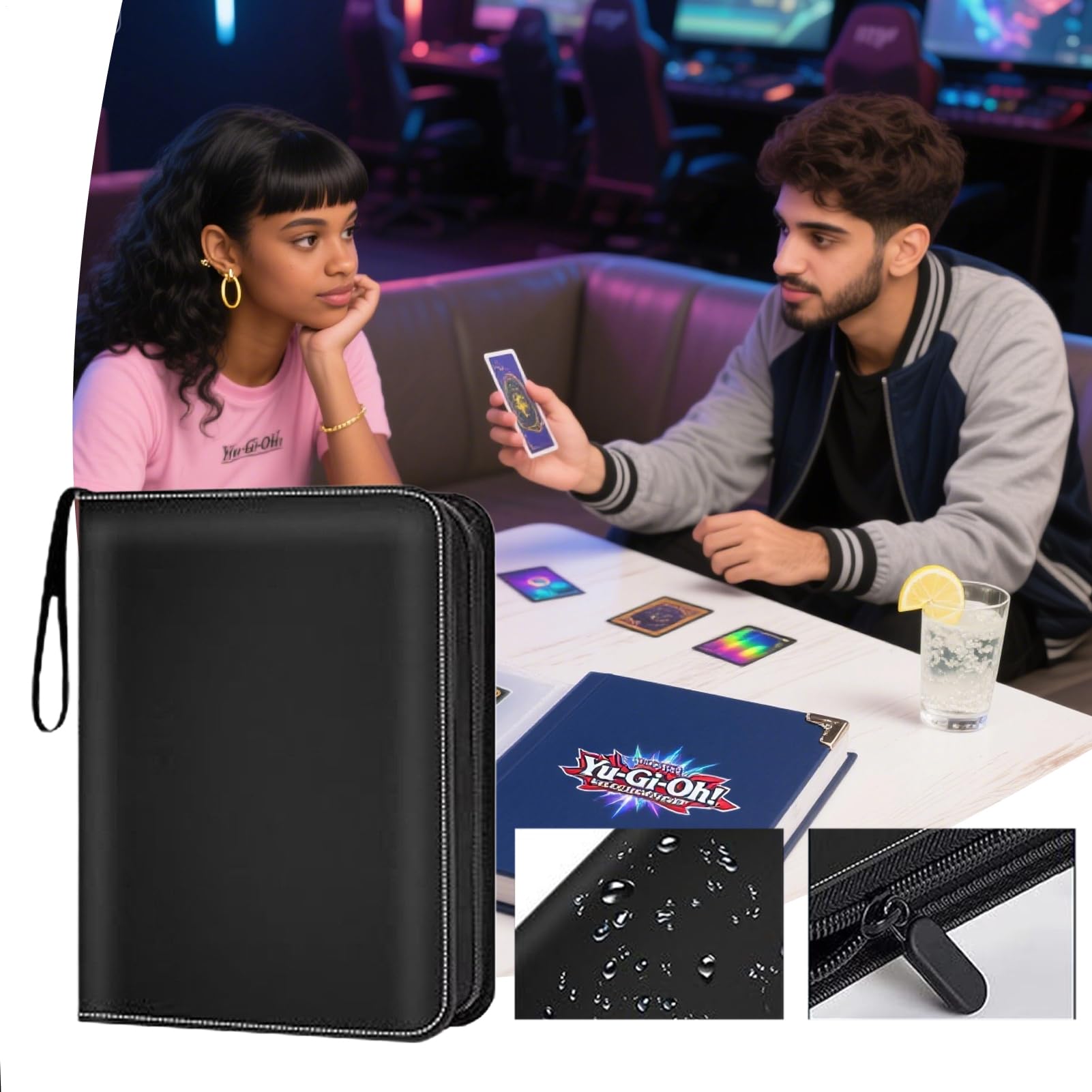 Raccoglitore per Carte Collezionabili Porta Fotocard con Cerniera da 900