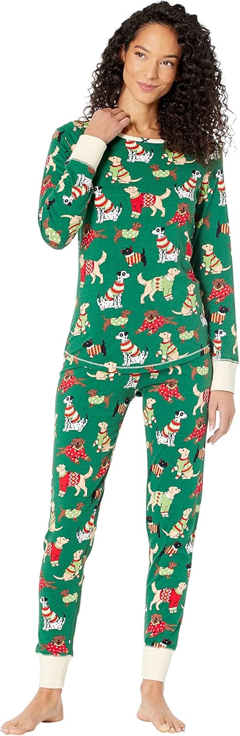 Little Blue House Women's Long Sleeve Printed Pajama Set