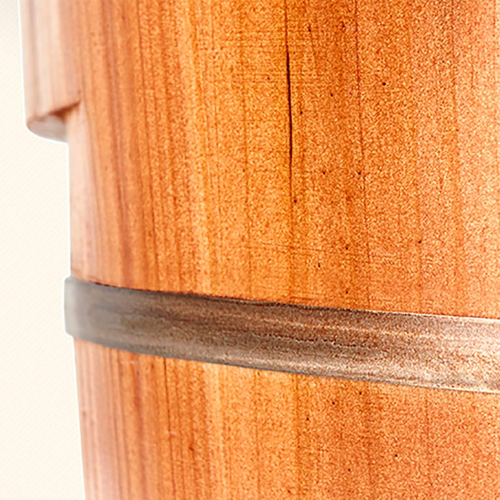 Barile per Piedi,Secchio da Bagno in Legno per Massaggio,Fatto a Mano,Pediluvi Superficie Liscia,Accessori per Il Bagno Anniversario Comfortable Anniversary