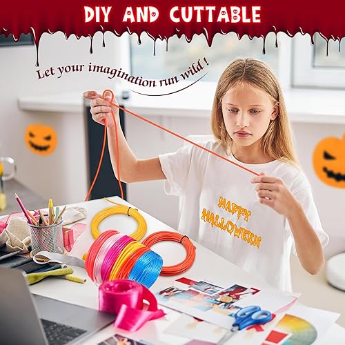 Miniatura 5 de Meonum Cada juego portátil de alambre EL de 16 pies, funciona con pilas, luces de neón que brillan y flexibles para ropa, fiestas de hombre,