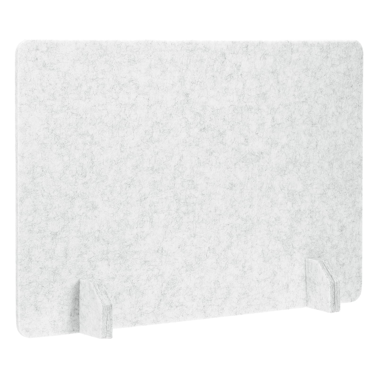 PATIKIL Desk Dividers 60x40cm, 1 Pack Desk Privacy Panel Freestanding Noise Reducing Partition Acoustic Panel with 4Pcs Support Feet for Testing Office Home Library, Light Gray Style C