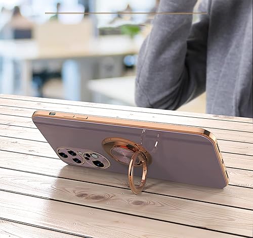 Miniatura 3 de Funda para Huawei P50 Pro con soporte de 360 Tecnología de galvanoplastia Soporte magnético para coche, cubierta de protección delgada compatible