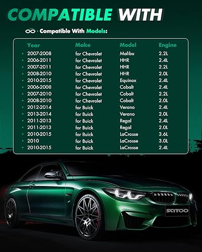 Miniatura 3 de SCITOO Bobina de encendido Paquete de 4 bobinas para Chevy para GMC para Malibu para HHR para Cobalt Equinox 2.4L 2.2L OEM # D522C 12638824 12578224