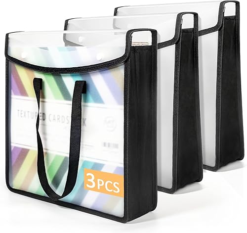 Organizador de almacenamiento de papel expandible para álbumes de recortes, folio de papel negro para hojas de 12 x 12 pulgadas, organizador de