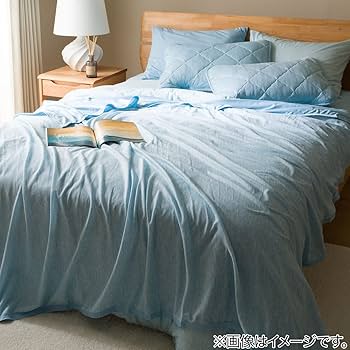 両面使えるひんやりケット3枚 ニトリ Nクール グレーブルー