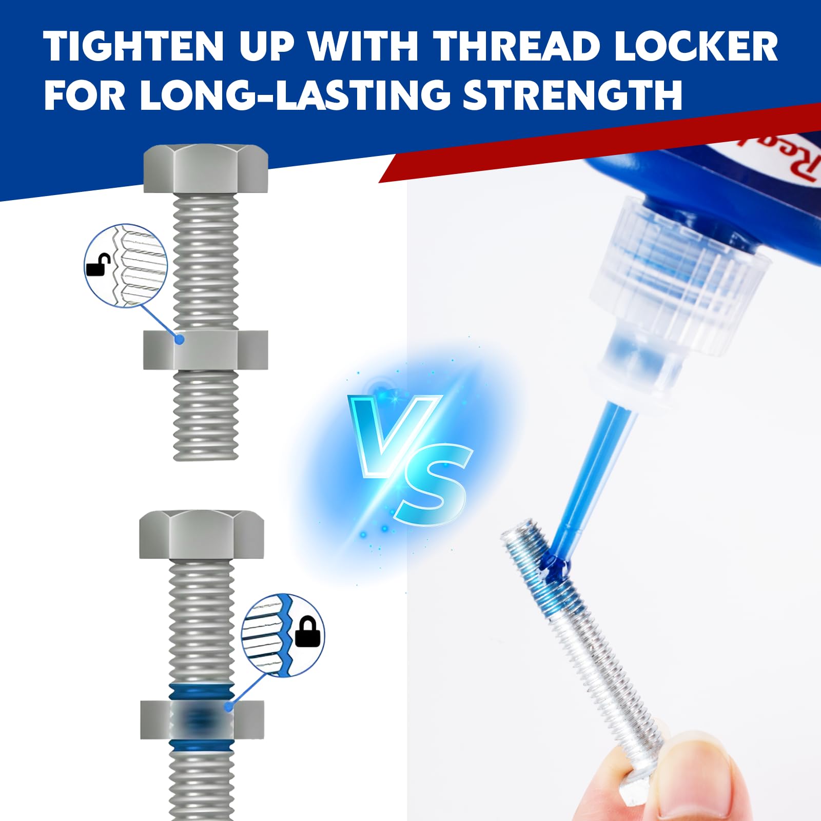 Realth Thread Lock Blue 50ml, 16.60 x 6.70 x 3.20 cm - Image 3
