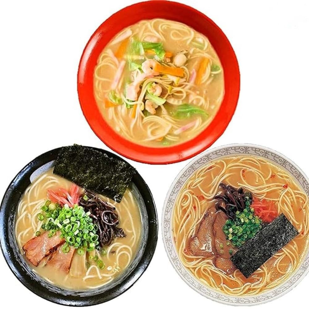 Amazon.co.jp: とんこつラーメン3種 食べ比べセット(8人前) 博多風