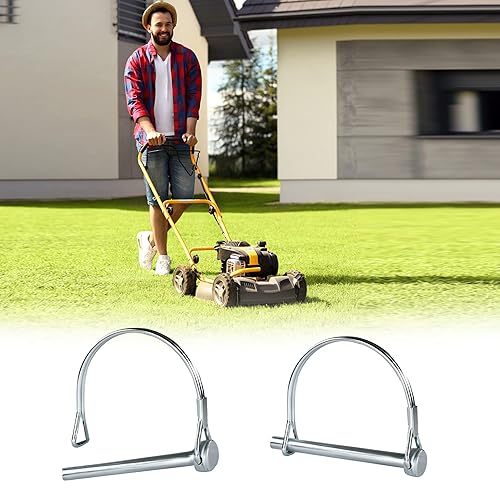 Miniatura 9 de Paquete de 10 pasadores de enganche para remolque, 2-34 pulgadas x 14 pulgadas (largo x ancho), con bloqueo de pasador de enganche de remolque,