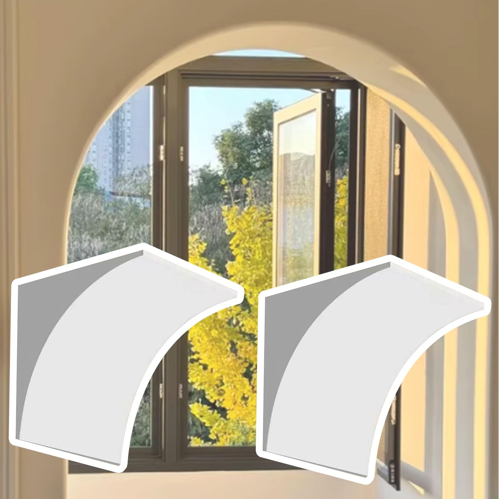 Kit de arco de espuma para puerta interior y juego de moldeo precurvado residencial