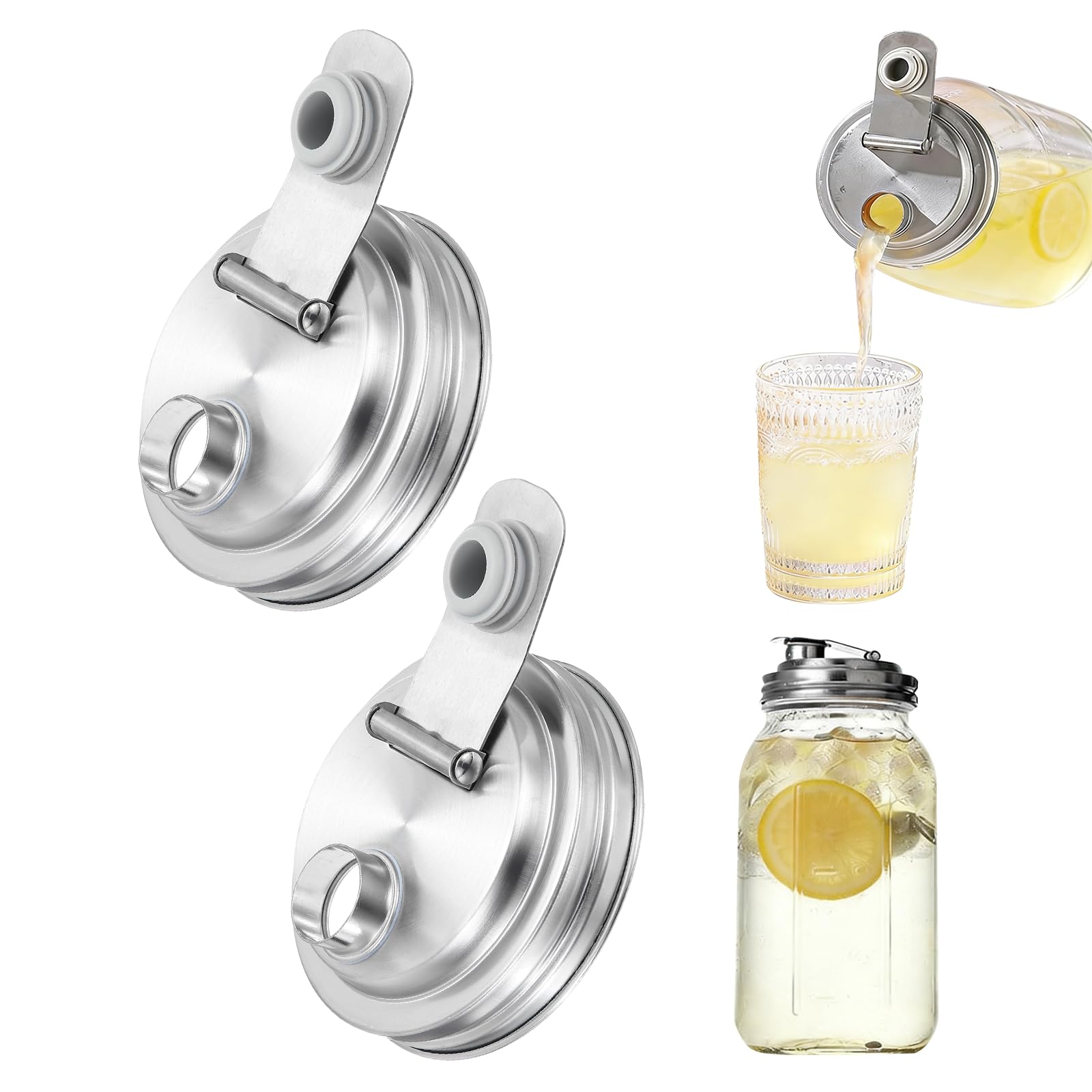 Couvercle pour bocal Mason pour stopper les fuites de boissons