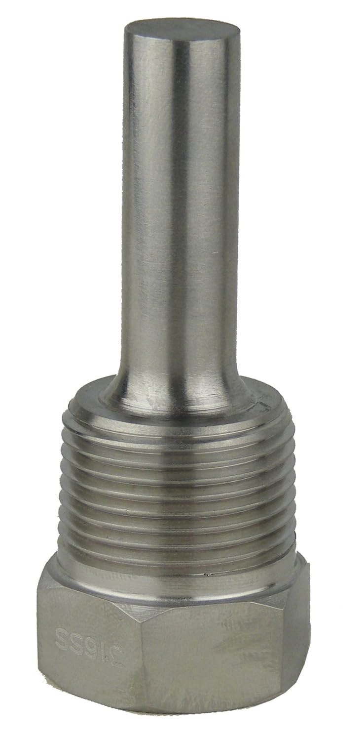 Amazon REOTEMP ST2.5316 316 Stainless Steel Threaded Thermowell, 21/