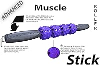 Vista 2 de Advanced Series – Rodillo de masaje muscular para músculos – Fitness Answered Training – Núcleo de acero inoxidable de 16.75 pulgadas – Gran espacio