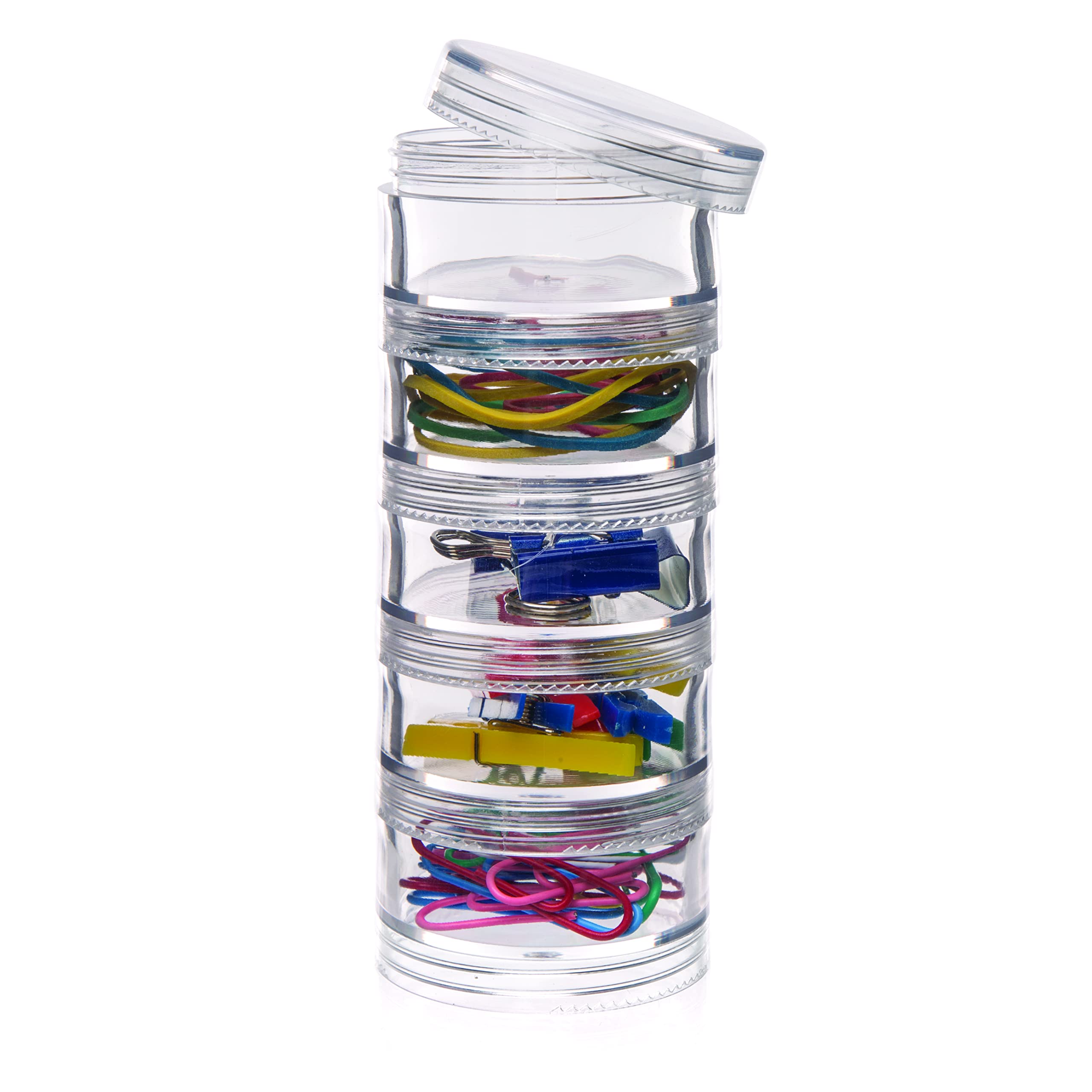 Pots De Rangement En Plastique Coloré Baker Ross - Lot De 12, 10x6 Cm, Pour Loisirs Créatifs Enfants, Fournitures