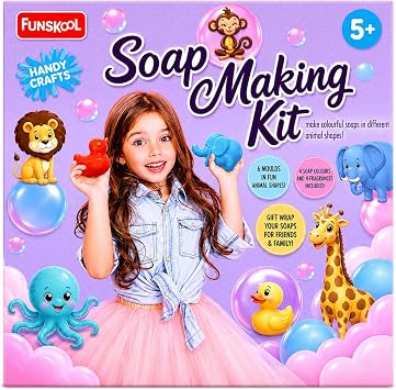 Handycrafts - Soap Making Kit, Makes 6 Different Soap Shapes, More Than 5 Years, Arts & Crafts Kit