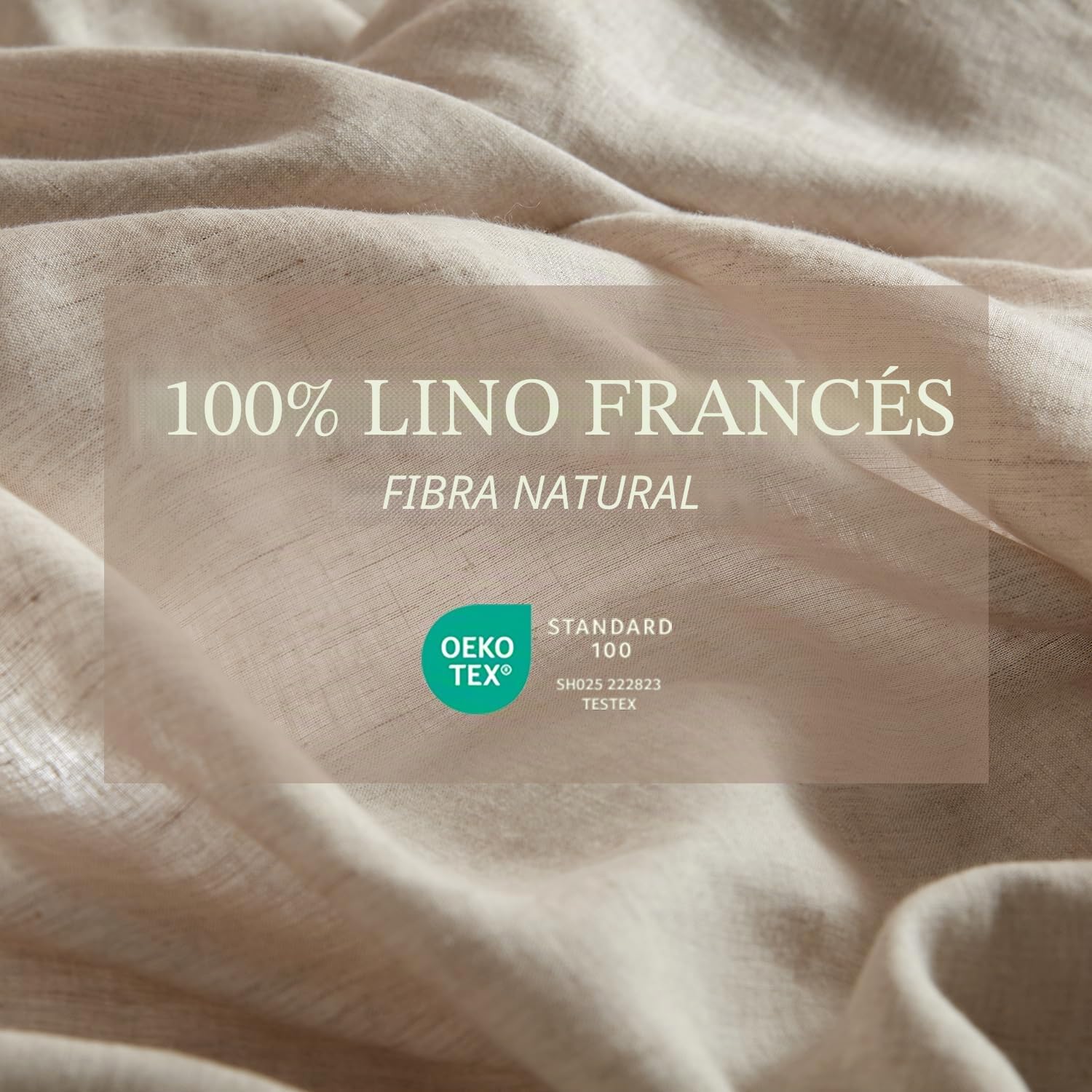 DAPU Pure Linen - Juego de sábanas 100% Lino francés de Normandía, Transpirable y Duradero para Personas Que Duermen con Calor, Juego de 4 Piezas, 1 sábana encimera, 1 sábana Bajera, 2 Fundas de