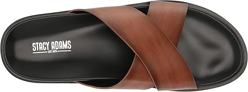 Miniatura 5 de Stacy Adams Men's Montel Cross Strap Slide Sandal Loafer