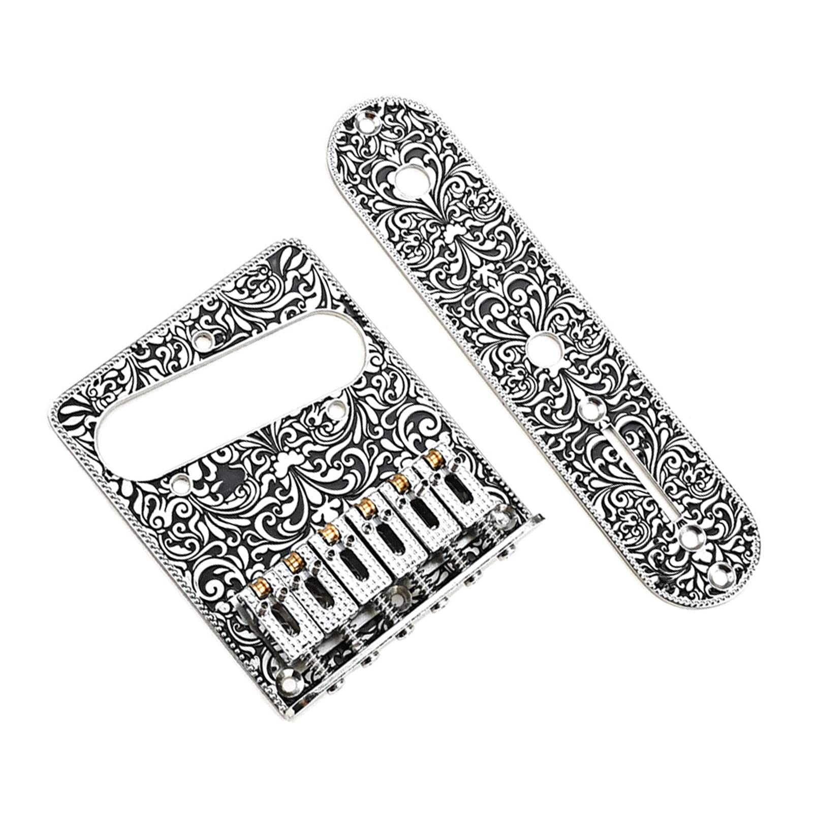Chevalet 6 selles et plaque 3 voies pour optimiser l'intonation de guitare