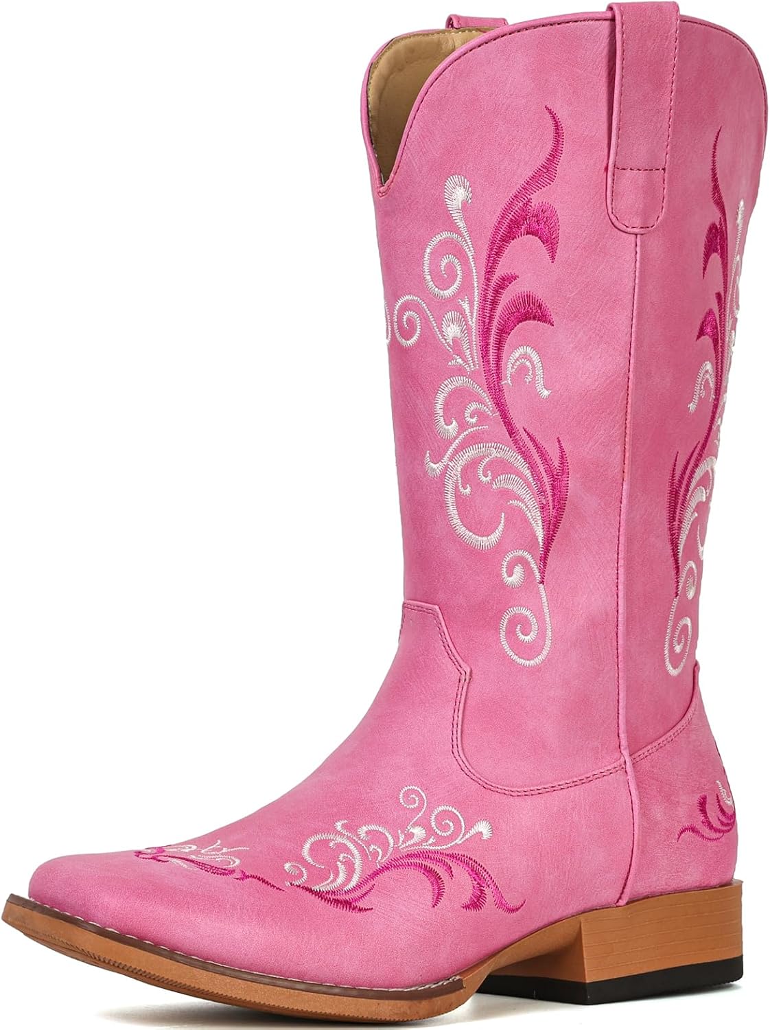 IUV Cowboy Boots For Women Square Toe