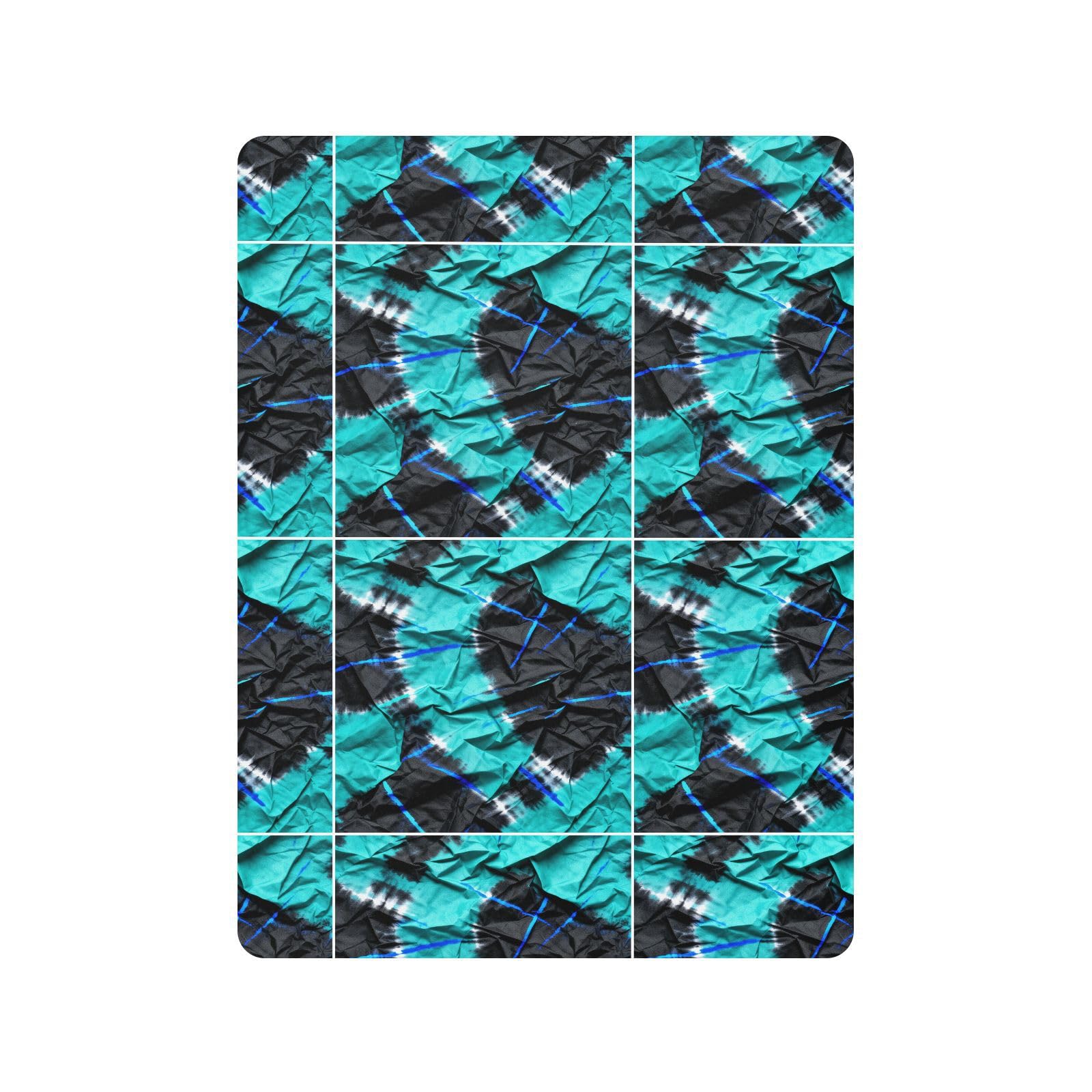 Sábanas de algodón para cuna de bebé, color turquesa y negro, suave, elástico, para decoración de guardería, 1 paquete