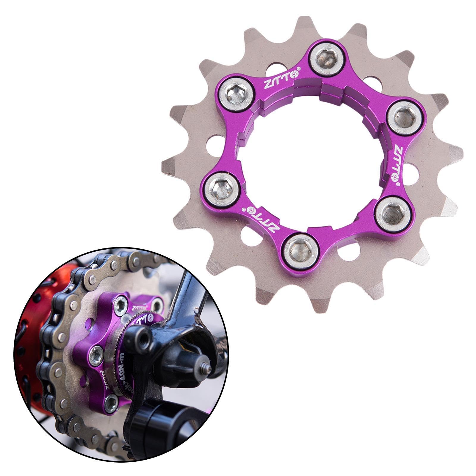 Amazon | シングルスピードカセットコグ 自転車用フリーホイール 合金