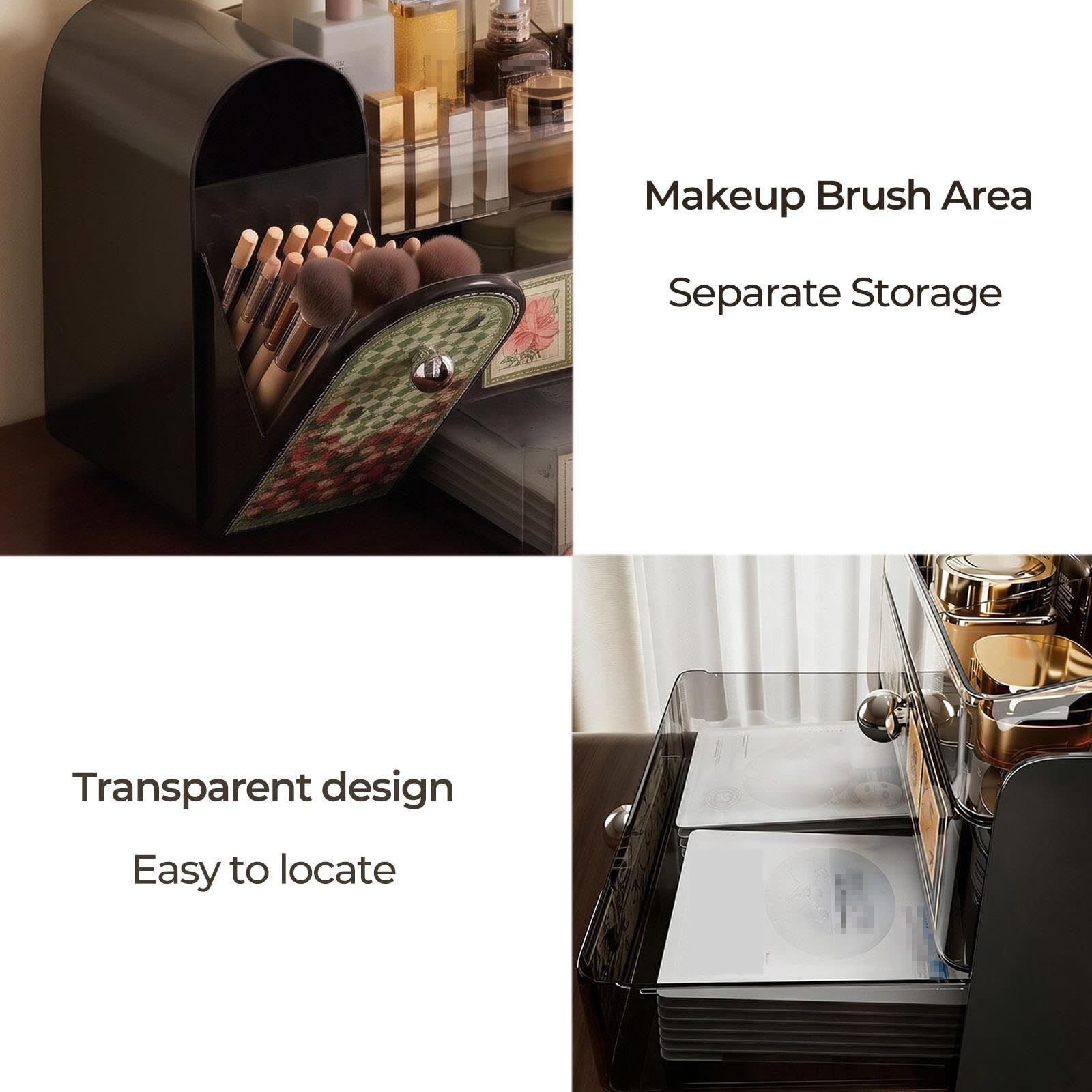 Organizer portatile per trucchi, classica valigetta viaggio per cosmetici