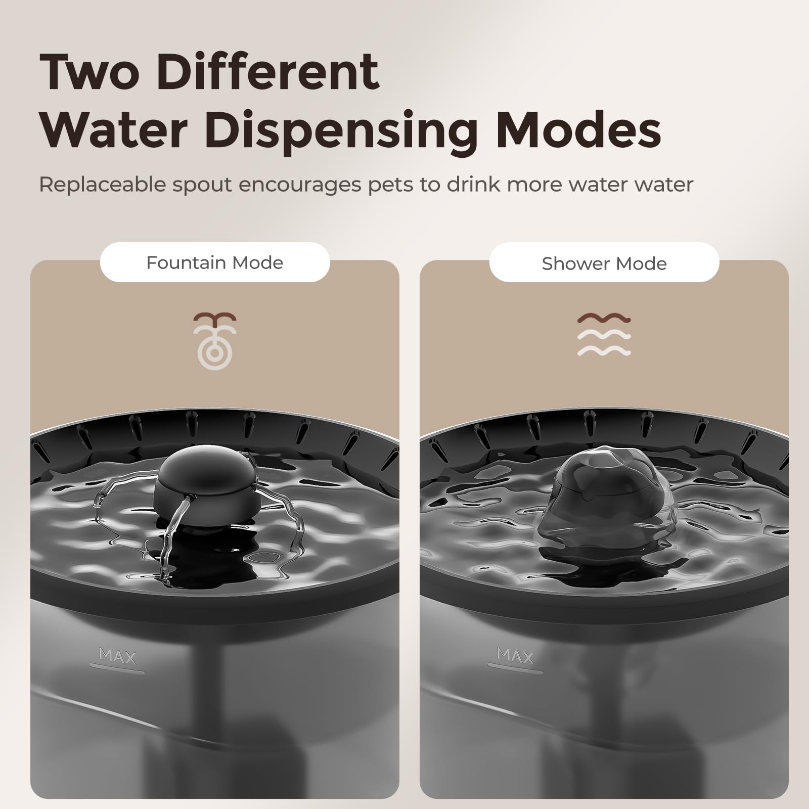 IMIPAW Automatic Cat Feeder 5G WiFi and Water Dispenser, Timed Dry Food Dispenser APP Remote Control, Programmable Portions, with Desiccant, Cat Fountains for Drinking with Filter, Small Pets (Combo)