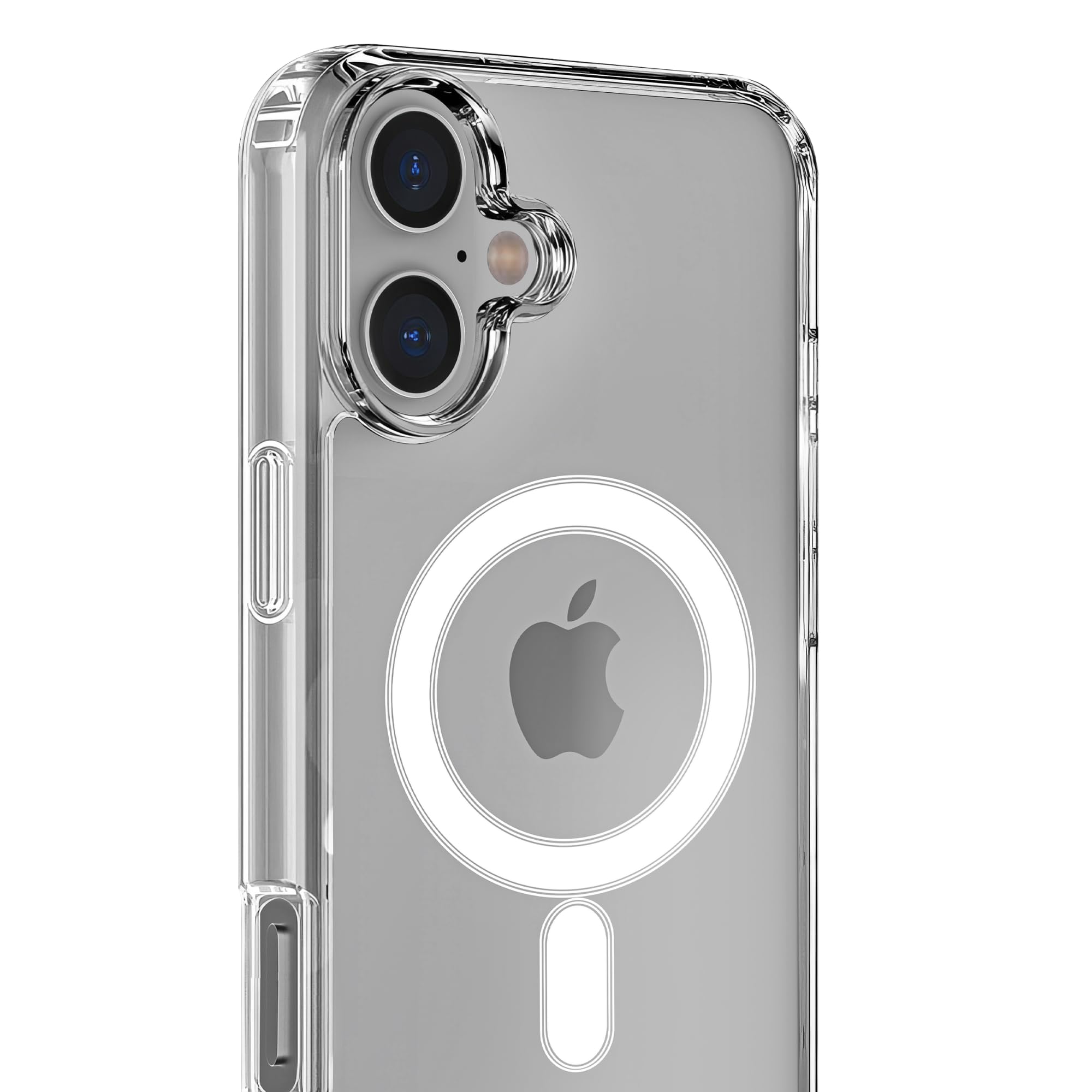 PHONILLICO Etui do iPhone'a 16 i 2 szkła hartowanego, ochrona ekranu i 2 osłony aparatu, zintegrowane koło magnetyczne