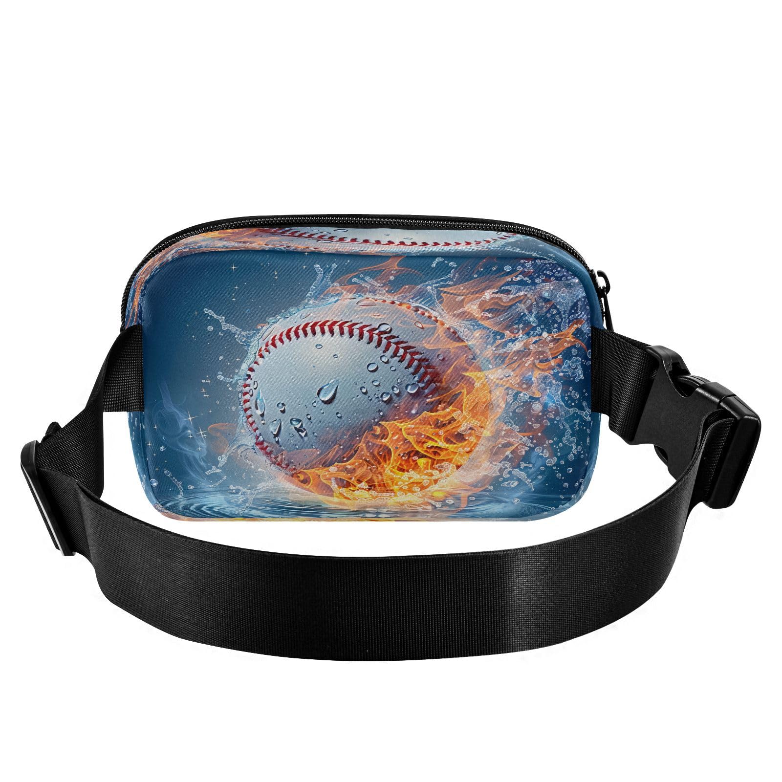 CEBUGI Hiking Mini Waist Packs for Men Women,Baseball Fashion Water Resistant Fanny Packs with Adjustable Belt for Workout Traveling Running