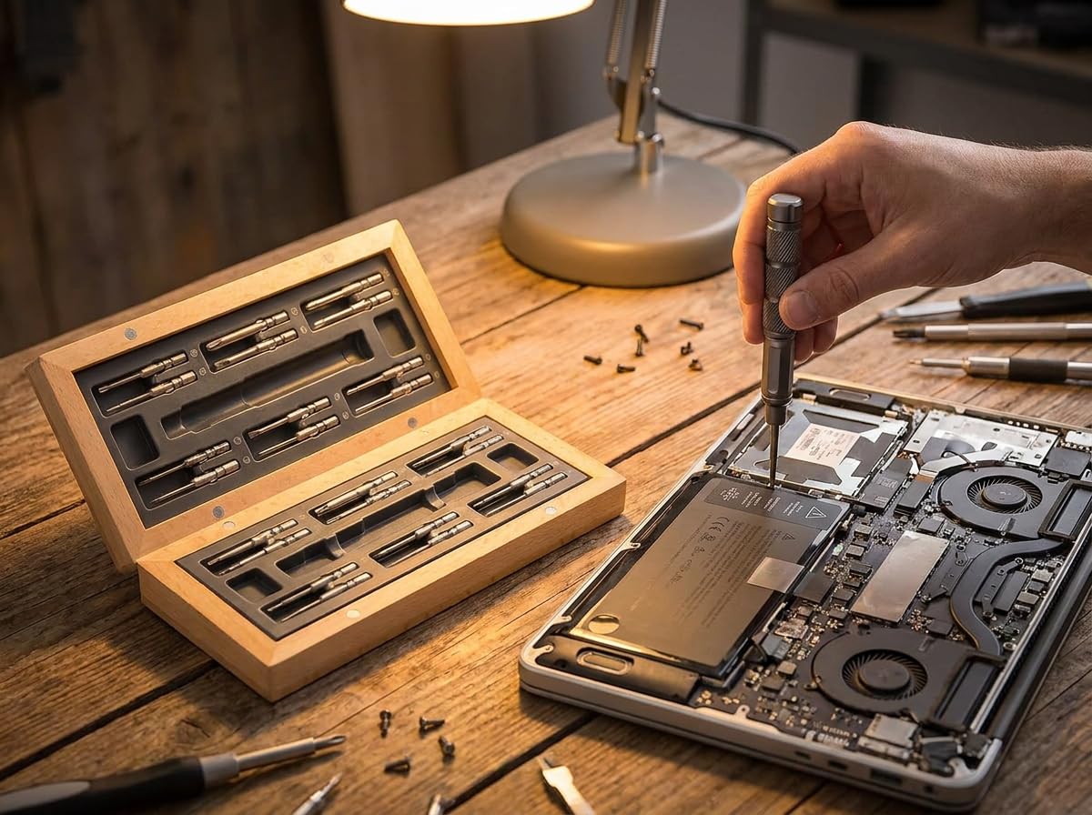 Ensemble de tournevis de précision, petit tournevis avec 24 embouts magnétiques en alliage S2, kit d'outils de réparation professionnel pour appareils électroniques, appareils ménagers, montres