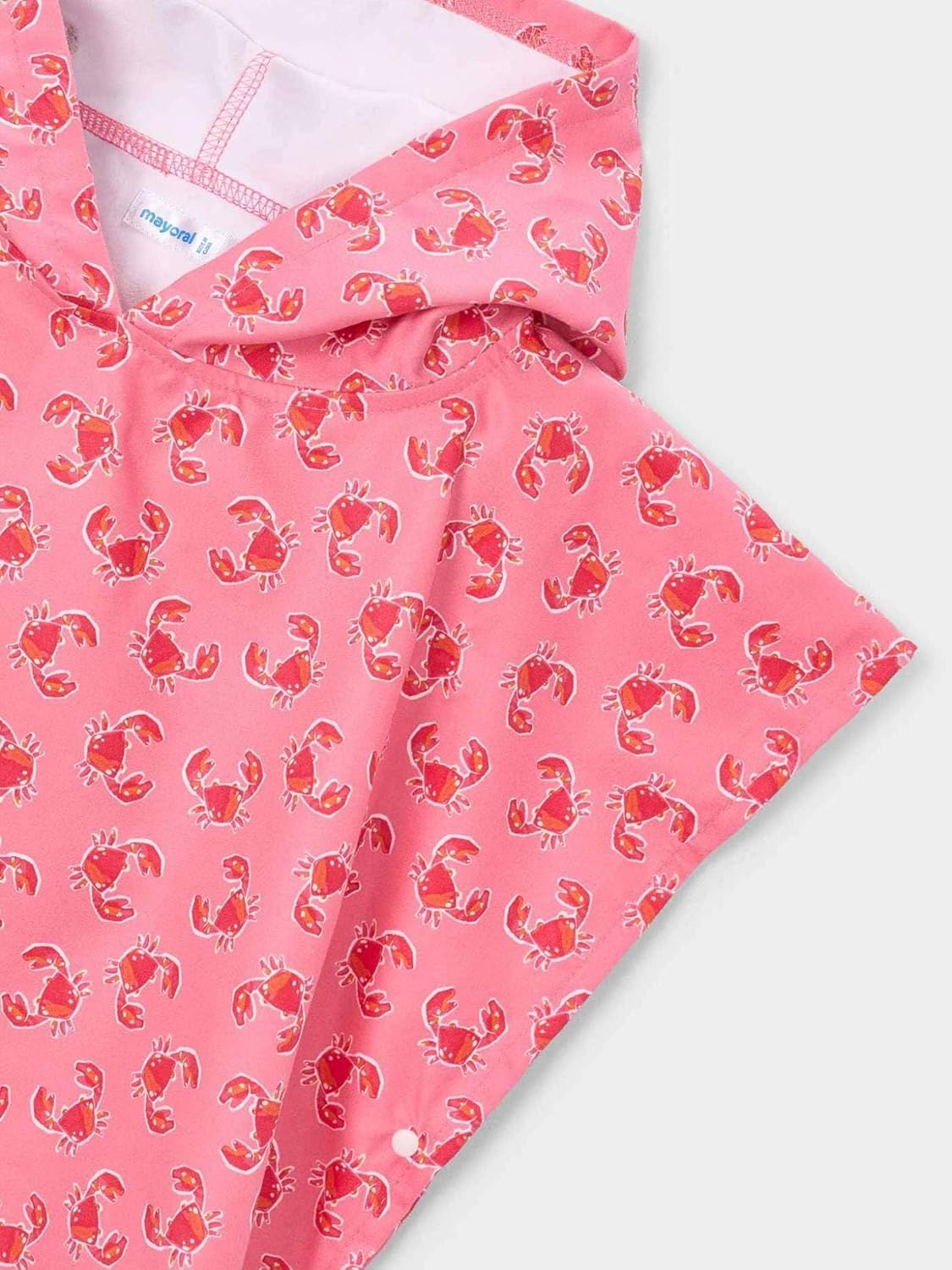 Mayoral printed beach poncho for Girls Geranium