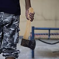 Vista 6 de DOITOOL Mango de madera de nogal de repuesto para hacha pequeña