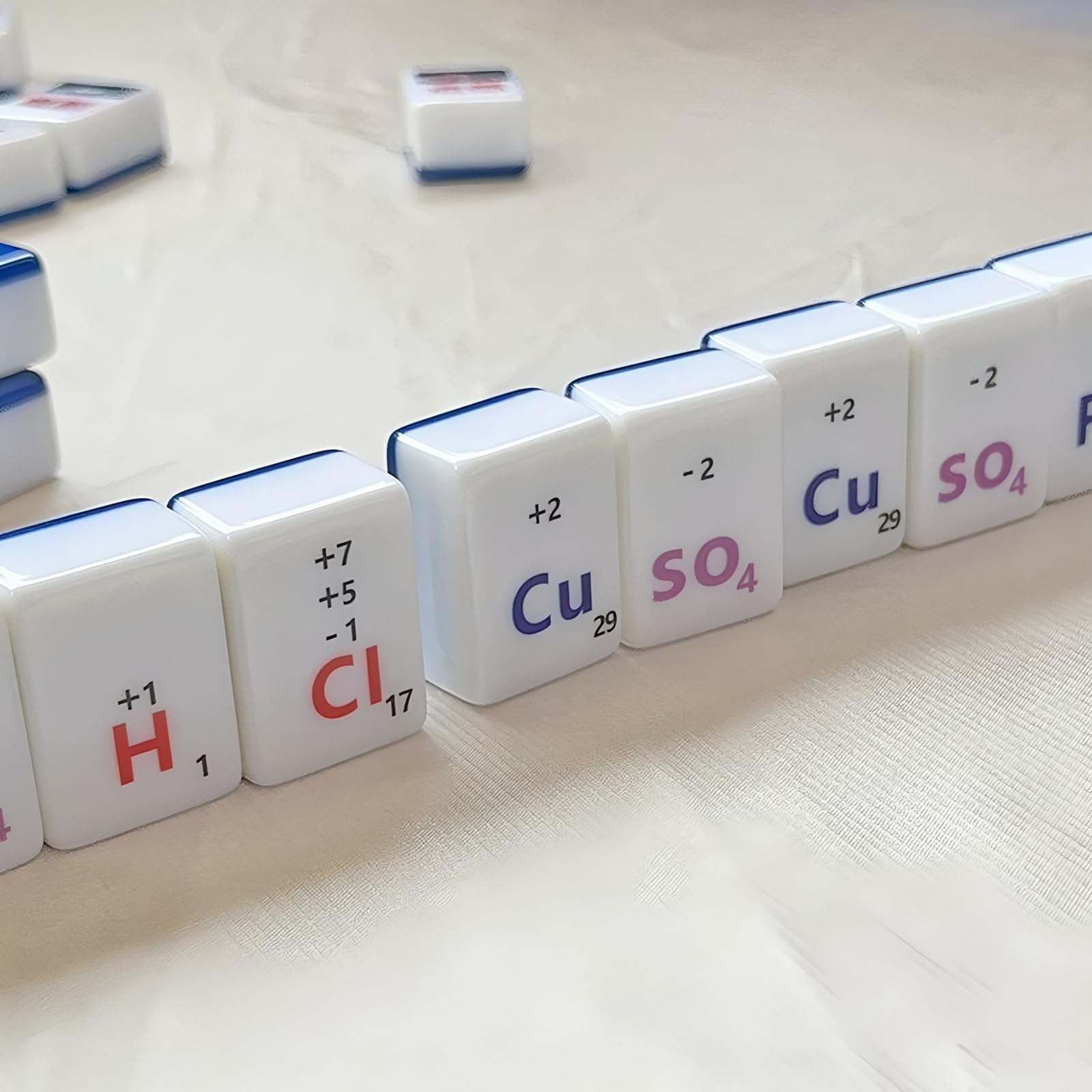 Reise Mahjong Set Periodensystem Brett- Und Kartenspiel | Lernspielzeug Mit -Elementsymbolen Für Familienabende Und Gesellschaftsspiele