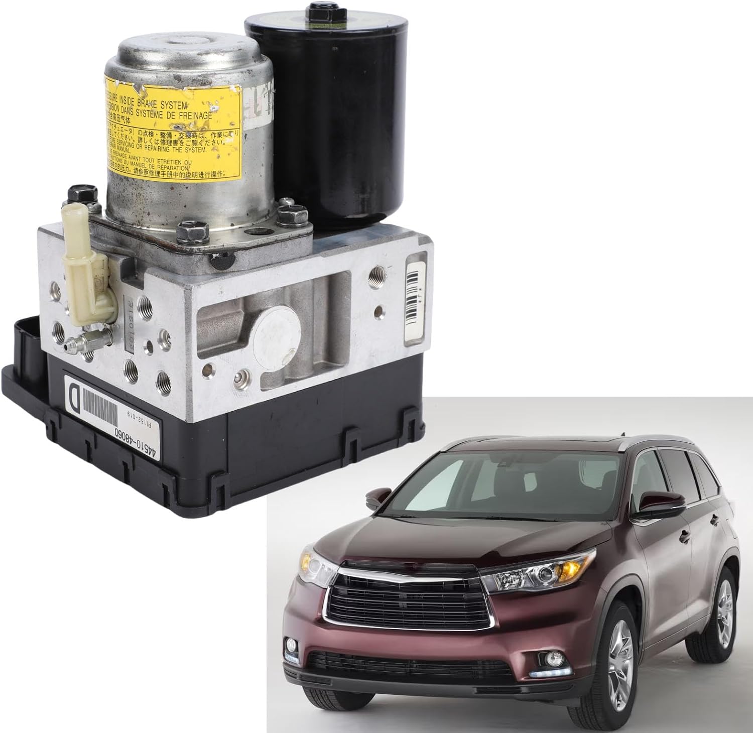 ABS Pump Actuator, ABS Brake Actuator Pump Control Module Assembly with Stable and Enduring, Enhanced Braking Performance, Ideal Replacement for Cars