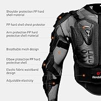 Vista 7 de HEROBIKER - Chaqueta de armadura completa para motocicleta, protección para la columna y el pecho, equipo de motocross, protector para motocicleta