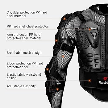 Amazon | HEROBIKER オートバイフルボディアーマージャケット