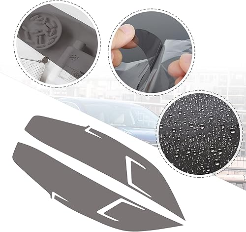 Miniatura 10 de TOMALL 1 par de películas de vinilo para faros delanteros, tinte de humo compatible con Honda Civic 2016-2021 transmisión de faros de automóvil,