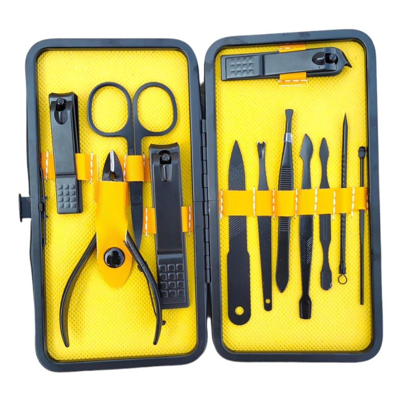 XIBO Manicure Set 12 Pcs Stainless Steel Scissors Cleaning Knife Acne Needle Beauty & Personal Care Tool 12 PCs Manicure Pedicure Set Toe Nail Cutter.-picture-25