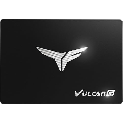 TEAMGROUP T-Force Vulcan G 512GB SLC Cache 3D NAND TLC 2.5 Inch SATA III Internal Solid State Drive SSD (R/W Speed up to 550/500 MB/s) T253TG512G3C301