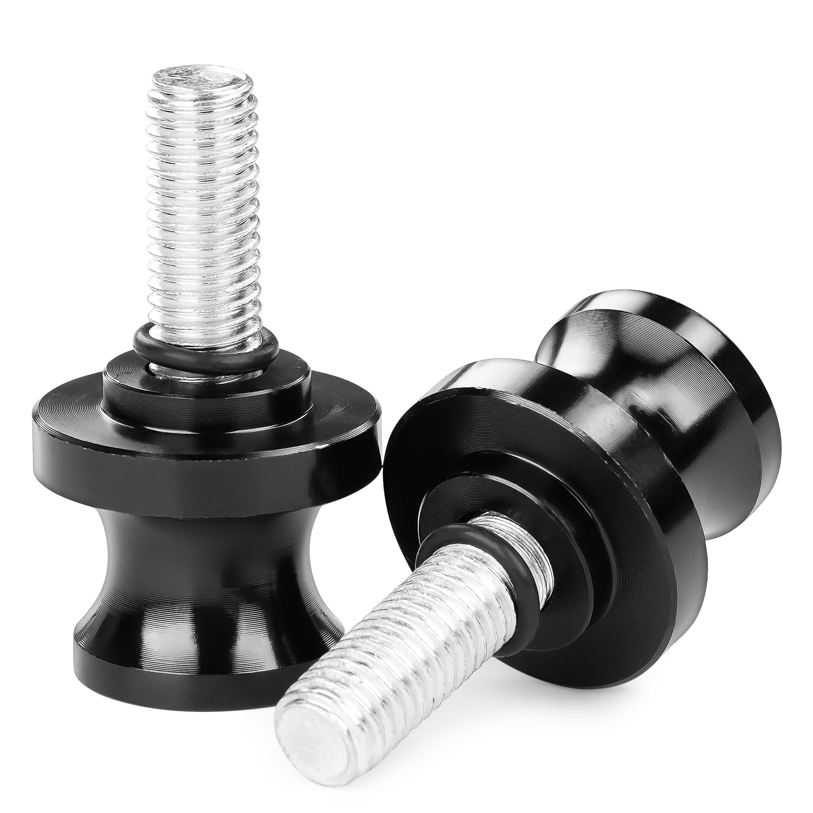 2 Stück M10 Schwinge Ständer, Universal montageständer motorrad, für Duke 125 200 250 390 690 790 890 Motorradständer (Schwarz)