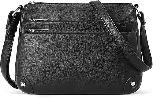 Miniatura 7 de Bolsos cruzados WESTBRONCO para mujer, bolsos de hombro de tamaño mediano, bolso de mano con múltiples bolsillos con cremallera