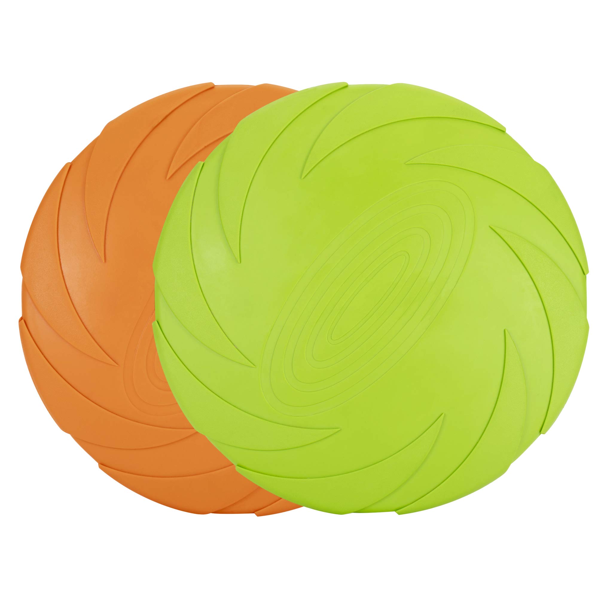 Vivifying Frisbee Hund, 2 Stück 15cm Hundefrisbee aus Natürlichem Kautschuk für Land und Wasser