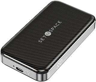 SETMSPACE External Hard Drive, External SSD 256G, Portable Hard Drive 5Gbps | 551MB/s, USB C Hard Drive for Storage and Backup, High-End Solid State External Hard Drive for Mac, Xbox [LP5-256G]