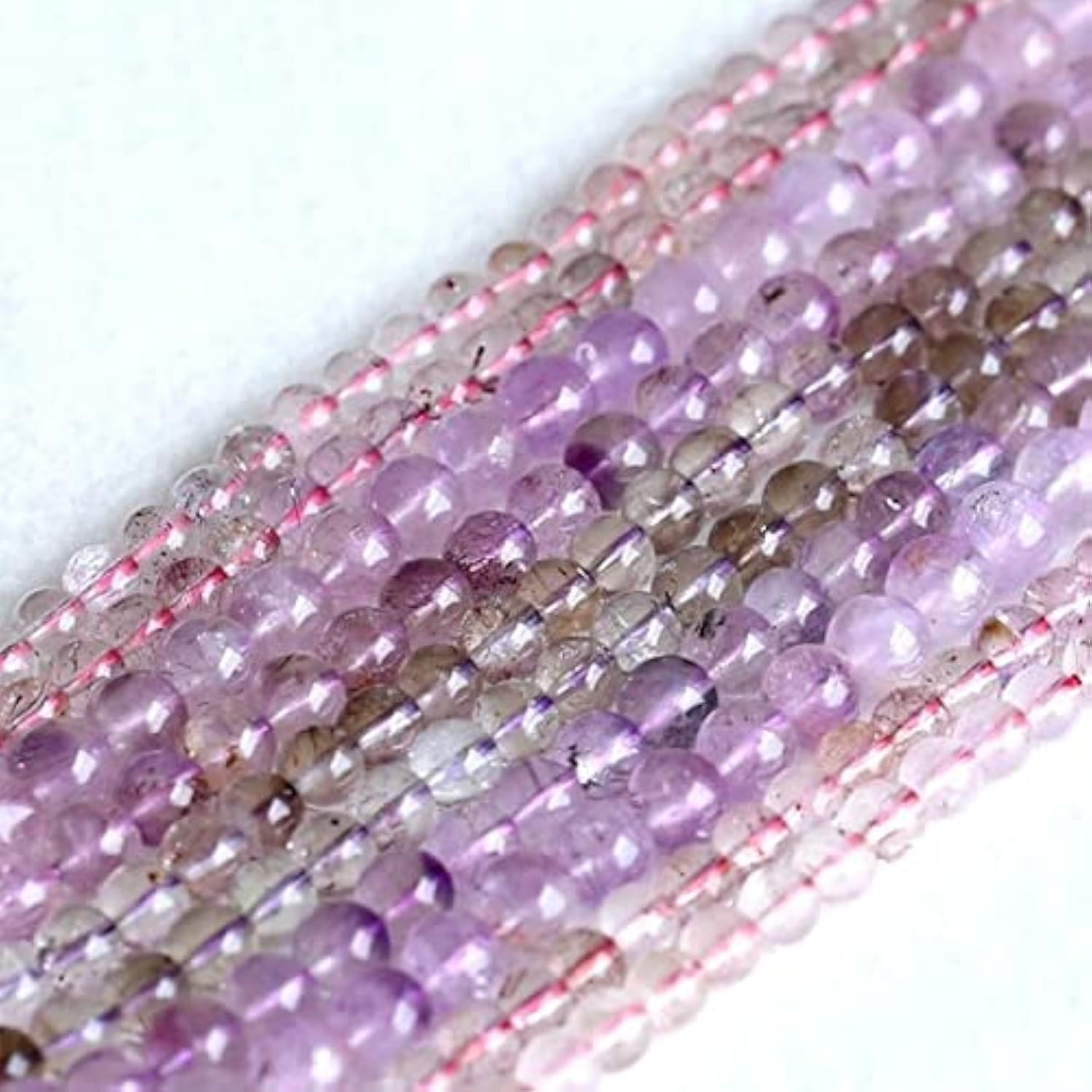 Super Seven perles rondes en quartz Melody de 16 pouces pour bijoux