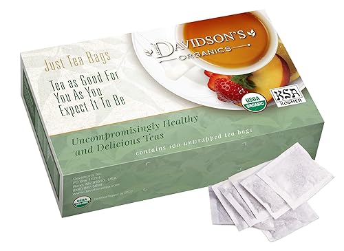 Davidson's Organics, Infusiones ayurvédicas, antiinflamación, 100 bolsas de té sin envolver