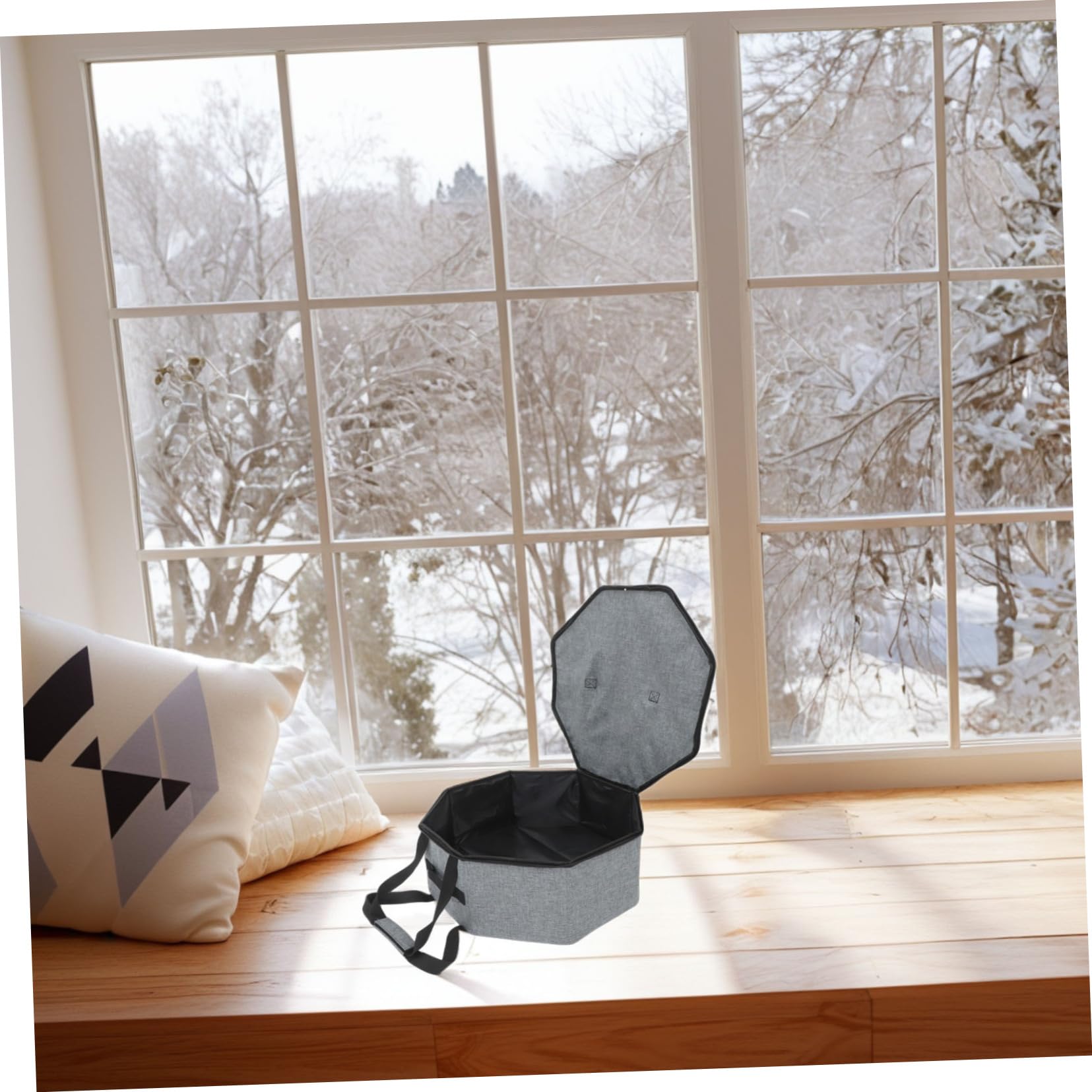 Levemolo Men's Hat Storage for Travel Collapsible Box Round Carrier Cowboy Hat Holder Bag Portable Case for Western Cap Organizer